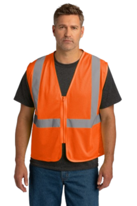safety vest - screen printed safety vest